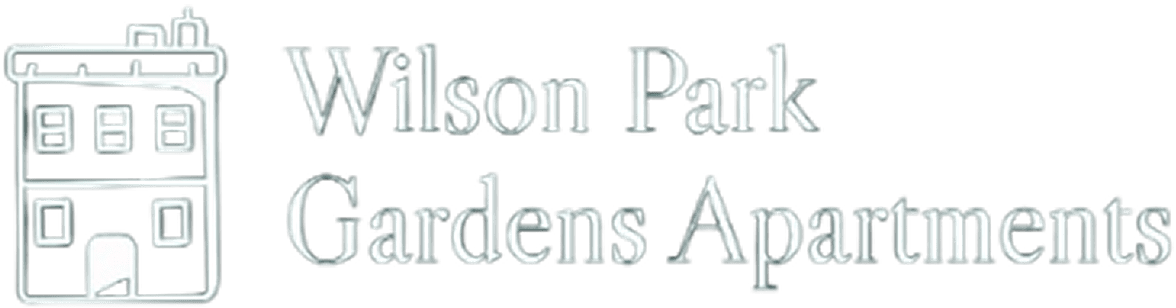 Wilson Park Gardens Apartments logo design.